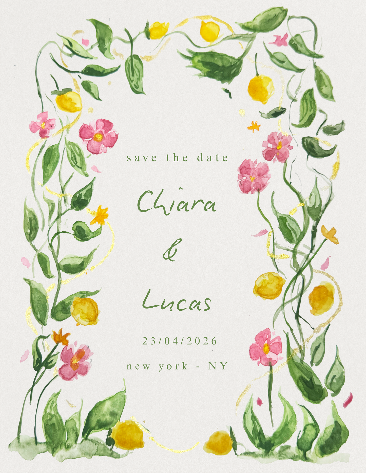 Save the Date – Flor de Limão