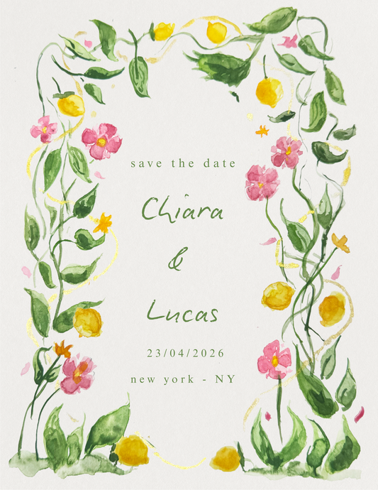 Save the Date – Flor de Limão